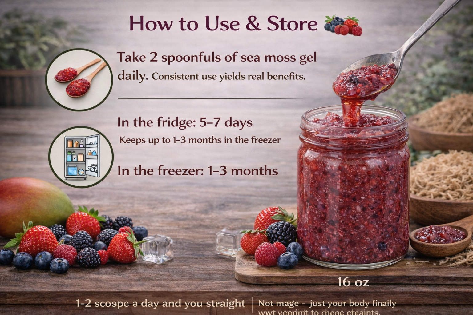 Mixed Berry Sea Moss Gel